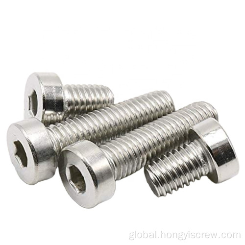 Hex Bolts Head Screw With Dog Point Stainless Steel Hex Socket Thin Head Cap Screw Manufactory